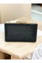 Black Color Single Side Stone Metal Handle Women's Evening Dress Bag Wedding Engagement Graduation - 4