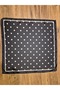 Polka Dot Black Bandana Scarf - 4