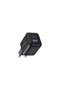 30W GaN Hızlı Şarj Cihazı 2 Portlu, 1xUSB-A, 1xUSB-C, Siyah, 65014 - 4