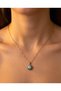 Aurion Evil Eye Beaded Round Zircon Stone Steel Necklace