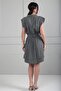 Women's Short Modal Safari Dress with Front Placket and Half Button Pockets - 4