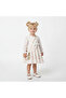 Polka Dot Muslin Girls' Dress with Bag