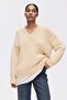 Knitted V-neck jumper - 2