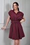 Women's Short Modal Safari Dress with Front Placket and Half Button Pockets - 3