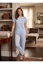 100% Cotton Combed Short-Sleeve Sleepwear Lounge Set