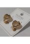 Xuping Quality Stainless Steel Anti-Allergic Zircon Stone Heart Shaped Sparkling Earrings - 2