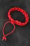 Red Braided Leather Men's Bracelet - 2