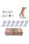 Pure Bamboo Women's Booties Flat Short Socks White Seamless Premium Boxed 6-Piece L5952Aznp Softaura
