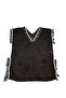 Black Tassel Detailed Chiffon Beach Dress Pareo - 2