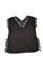 Black Tassel Detailed Chiffon Beach Dress Pareo - 2