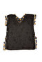 Black Tassel Detailed Chiffon Beach Dress Pareo - 2