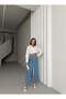 Women's High Waist Buttoned Slit Midi Jean Skirt Light Blue - 7