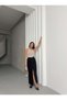 Women's High Waist Buttoned Slit Midi Jean Skirt Black - 3