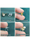 10Pcs 10/20 Pcs Clear Resin Clip-On Earring Converters for Diy, Non-Pierced Earring Findings - 3