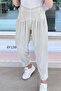 Elastic Waist Casual Harem Pants 6Y139