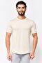 Men Sportswear Fit Short Sleeve Training T-Shirt, Beige