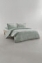 Elya King Size Cotton Satin Duvet Cover Set - Nile Green - 2