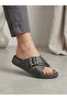 Ultra Light Sole with Buckle Accessories, Drop Leather Cross-Strap Women's Slippers - 5