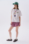 Women's White Printed Crew Neck T-Shirt - 3