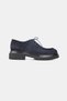 Men's Dark Blue Suede Genuine Natural Leather 39-45-46 Size Eva Sole Lace-Up Oxford Shoes - 5