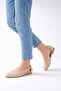 Ecru Open-Sided Bowknot Women's Ballerina Classic Stylish Daily Lightweight Sandals - 2