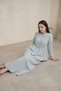 Fly Cupra Fabric Ribbon Detailed Gathered Blouse Skirt Set - 2
