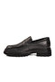 Black Genuine Leather Men's Casual Shoes - 4