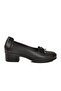 Black Genuine Leather Women's Heeled Shoes - 2