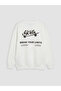 Crew Neck Printed Boys' Sweatshirt - 4