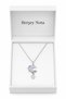 Purple Opal Moon Star Figured Metal Necklace Unisex 60 cm Chain - 4