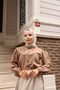 Pearl Embellished Collar Detailed Shirt