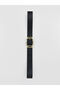 Black leather-look women's belt from gulis clothing - 4