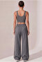2-Piece Women's Baggy Relaxed Fit Loose Sweatpants - 3