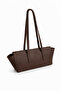 Lady Belt Detailed Baguette Hand and Shoulder Bag - 3