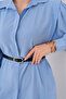 Modal Woven Shirt with Hidden Placket and Waist Belt - 7