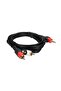 كابل RCA/1.5 متر-A+Quality-3.5mm/Aux-كابل صوت-2rca-كابل صوت-متوافق مع نظام الصوت