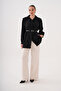 Modal Woven Shirt with Hidden Placket and Waist Belt - 2
