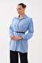Modal Woven Shirt with Hidden Placket and Waist Belt - 3