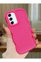 Simple Red Silicone Phone Case Compatible with Samsung Galaxy S21 Fe Shockproof Protective Case - 2