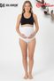 3640 Premium Women's High Quality 100% Cotton Lycra Maternity and Postpartum High Waist Panties - 4