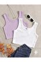 Women's 2-Piece Cotton Camisole Ribbed Fabric Thick Strap Square Neck Athlete