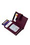 Women's Leather Rfid Protective Aluminum Automatic Mechanism Card Holder and Wallet - 5