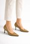 Women's Green Pointed Toe Stiletto Heels, Height 8 cm - 6