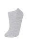 E9985Axkr1 Multi-Colored Women's 7-Piece Cotton Booties Socks - 5