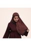 Saye Burgundy Shine 16 Momme 100% Twill Silk Scarf 90X90 - 4