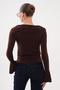 Sandy Blouse with Flounces on the Collar and Sleeves - 7