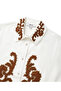 Contrast Embroidered Linen Shirt Jacket - 4
