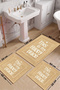 Matted 60X100 50X60 50X60 Non-Slip Base 3-Piece Bathroom Mat Set - 2