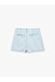 Cotton Mini Denim Skirt with Lace Detail - 5