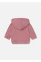 Baby Girl Hooded Zipper Sweatshirt Dried Rose 1488 - 2